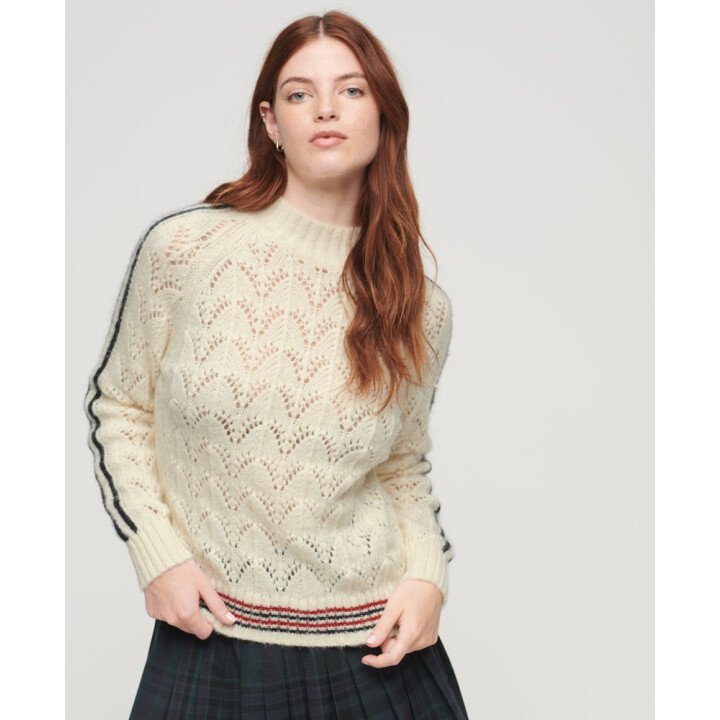 Pointelle Knit Jumper Wms afbeelding