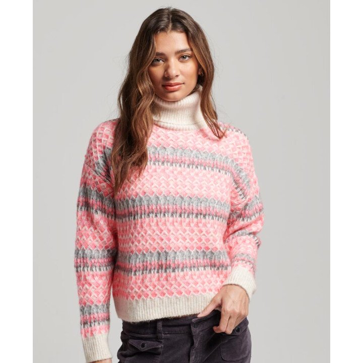 Roll Neck Crop Knit Wms afbeelding