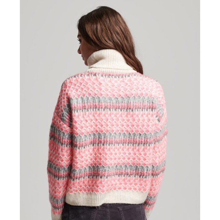 Roll Neck Crop Knit Wms afbeelding