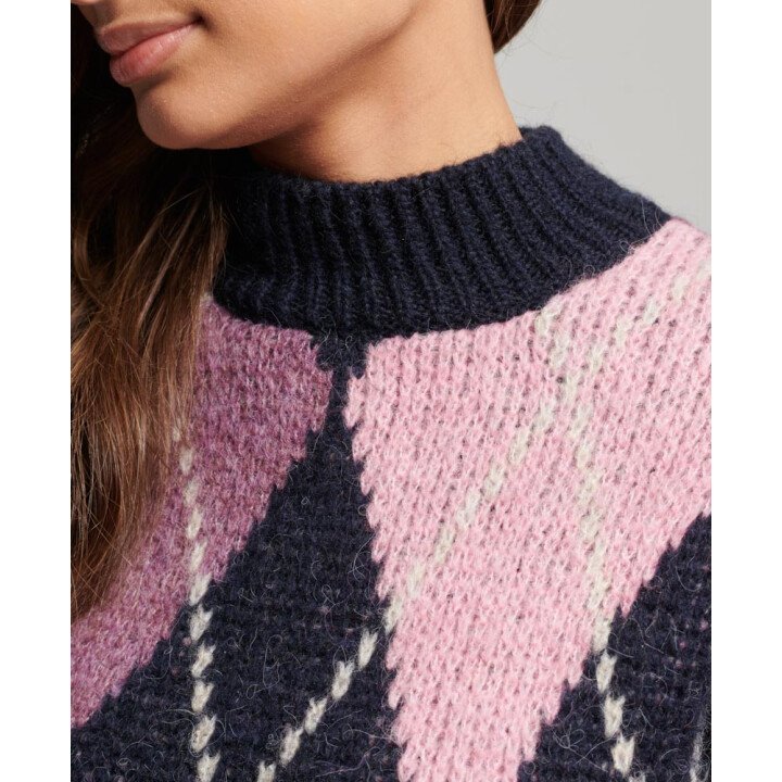 Boxy Pattern Knit Wms afbeelding