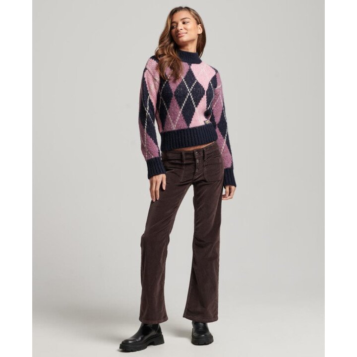 Boxy Pattern Knit Wms afbeelding