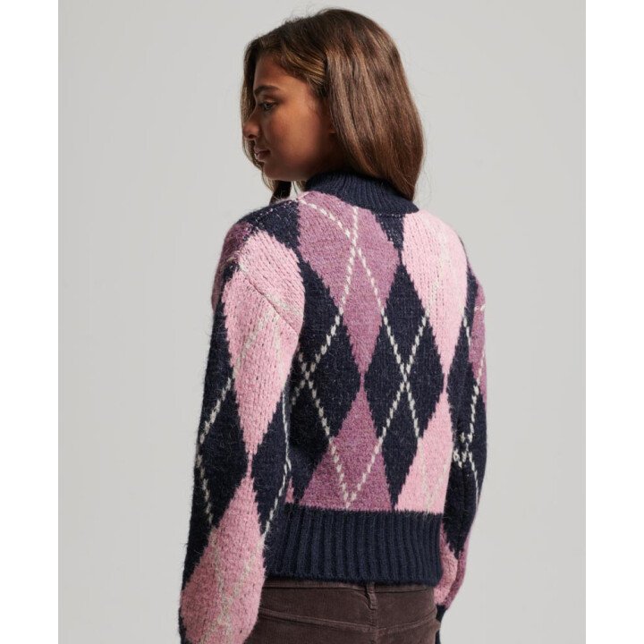 Boxy Pattern Knit Wms afbeelding