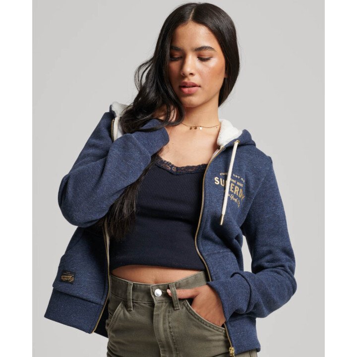 Luxe Metallic Logo Ziphood W afbeelding