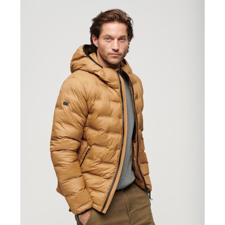 Short Quilted Puffer Coat Men afbeelding