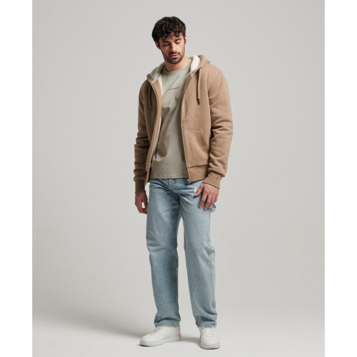 Essential Borg Lined Zip Hood Men afbeelding