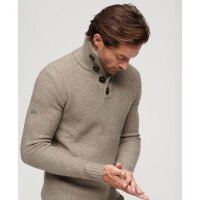 Chunky Button High Neck Jumper M afbeelding