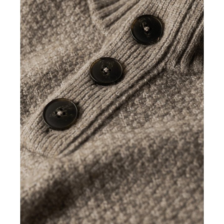 Chunky Button High Neck Jumper M afbeelding