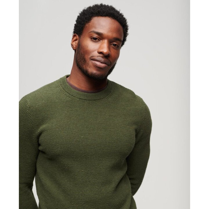 Textured Crew Knit Jumper Men afbeelding