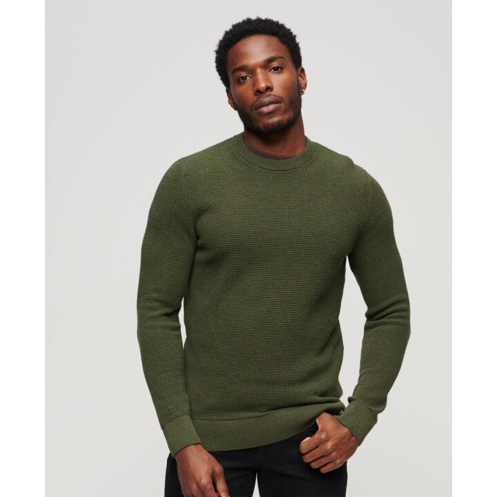 Textured Crew Knit Jumper Men afbeelding