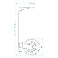Neuswiel 35mm Kunstst.Velg/Rubbe afbeelding