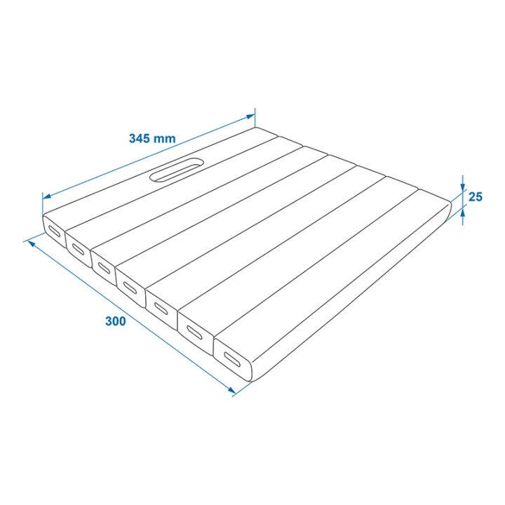 Knielmat 30x34.5x2.5cm afbeelding