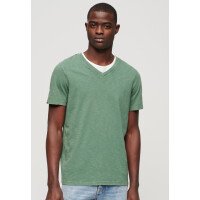 V Neck Slub SS T-Shirt Men afbeelding