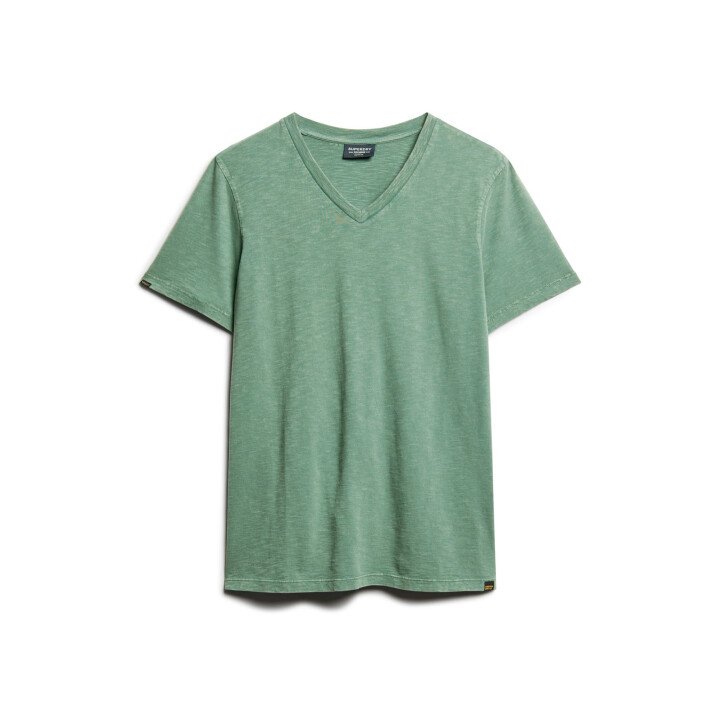 V Neck Slub SS T-Shirt Men afbeelding