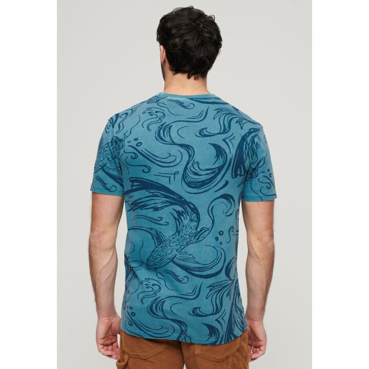 Vintage Overdye Printed Tee Men afbeelding