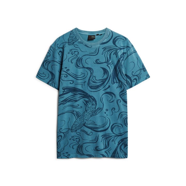 Vintage Overdye Printed Tee Men afbeelding
