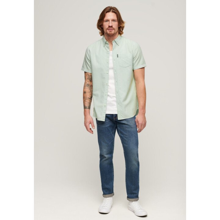 Vintage Oxford S/S Shirt Men afbeelding