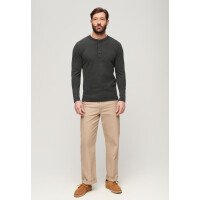 Waffle Long Sleeve Henley Top afbeelding