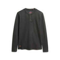 Waffle Long Sleeve Henley Top afbeelding