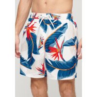 Hawaiian Print 17" Swim Short afbeelding