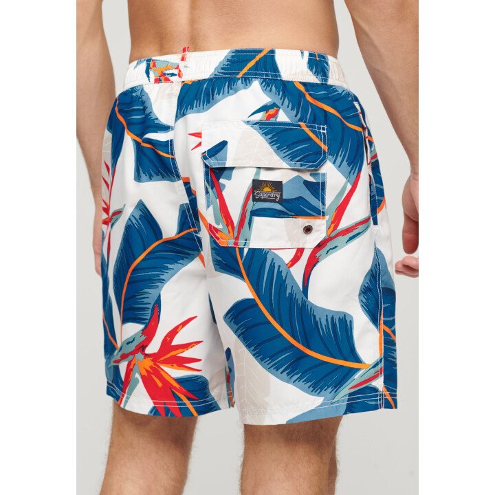Hawaiian Print 17" Swim Short afbeelding
