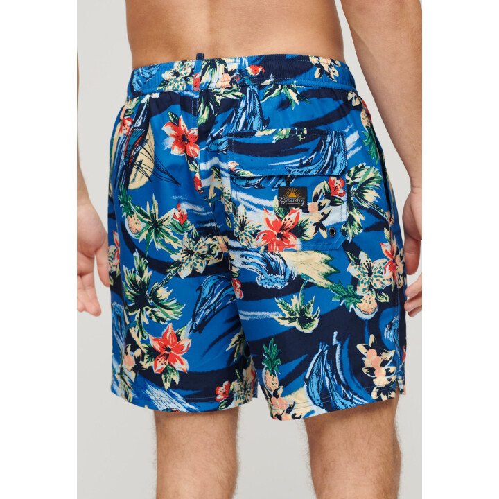 Hawaiian Print 17" Swim Short afbeelding