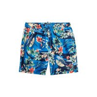 Hawaiian Print 17" Swim Short afbeelding