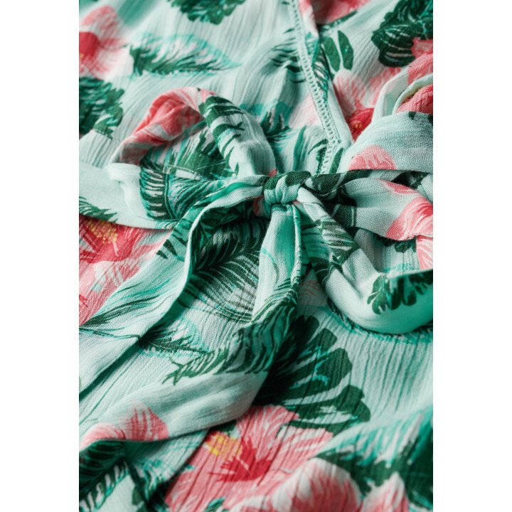 Printed Mini Wrap Dress afbeelding