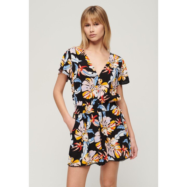 Short Sleeve Beach Playsuit afbeelding