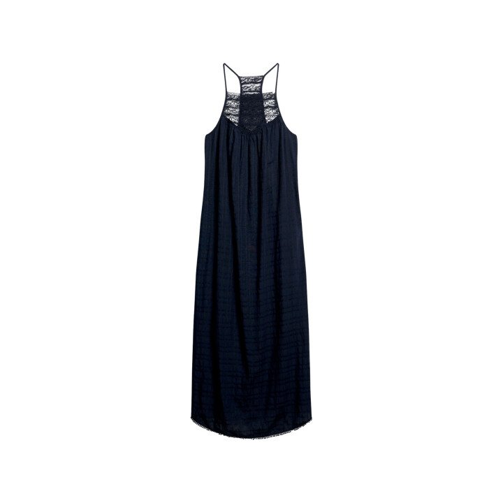 Lace Halter Maxi Beach Dress afbeelding