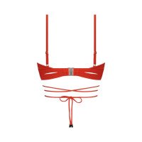 Fiery Red Twist Bikinitop afbeelding