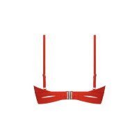 Fiery Red Twist Bikinitop afbeelding