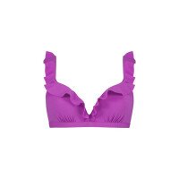 Purple Flash Ruffle Bikinitop afbeelding