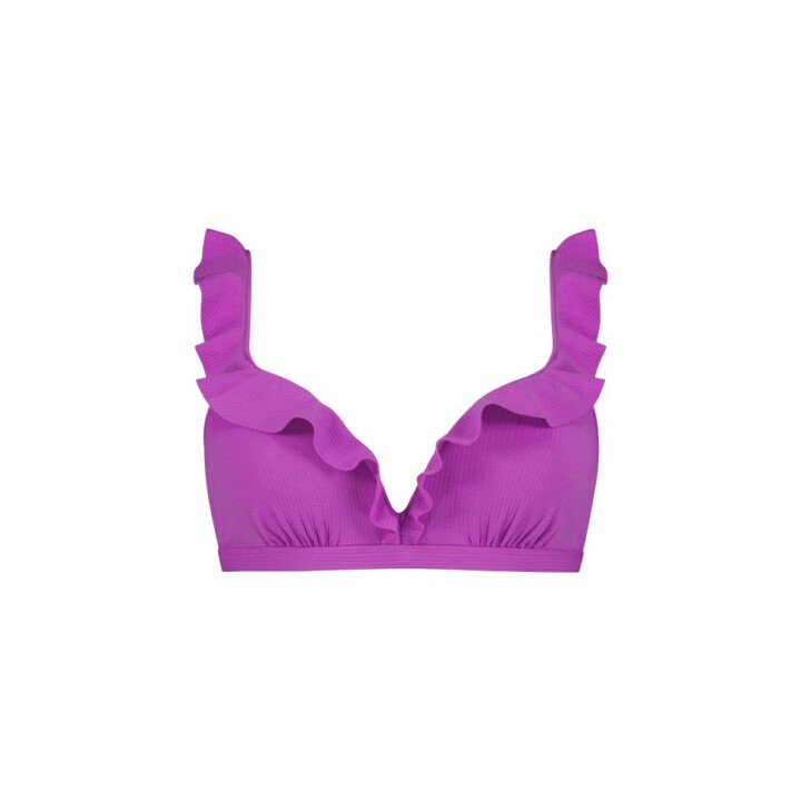 Purple Flash Ruffle Bikinitop afbeelding