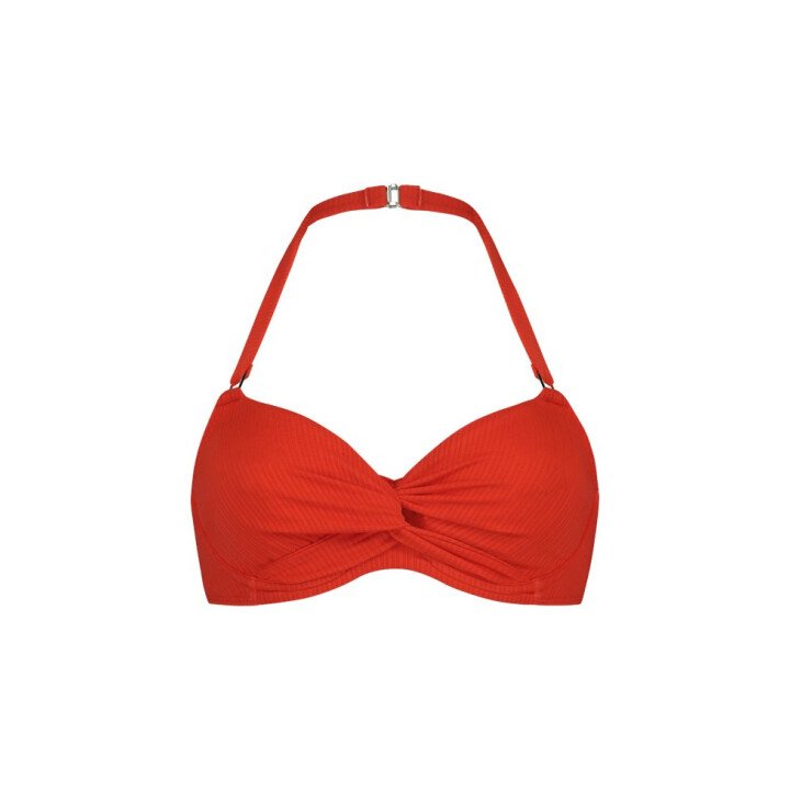 Fiery Red Wired Bikinitop afbeelding