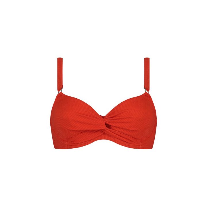 Fiery Red Wired Bikinitop afbeelding