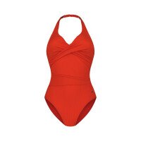 Fiery Red Overslag Badpak afbeelding