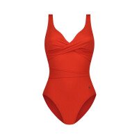 Fiery Red Overslag Badpak afbeelding