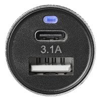 USB Lader Type A+C 2weg 12v/24v afbeelding