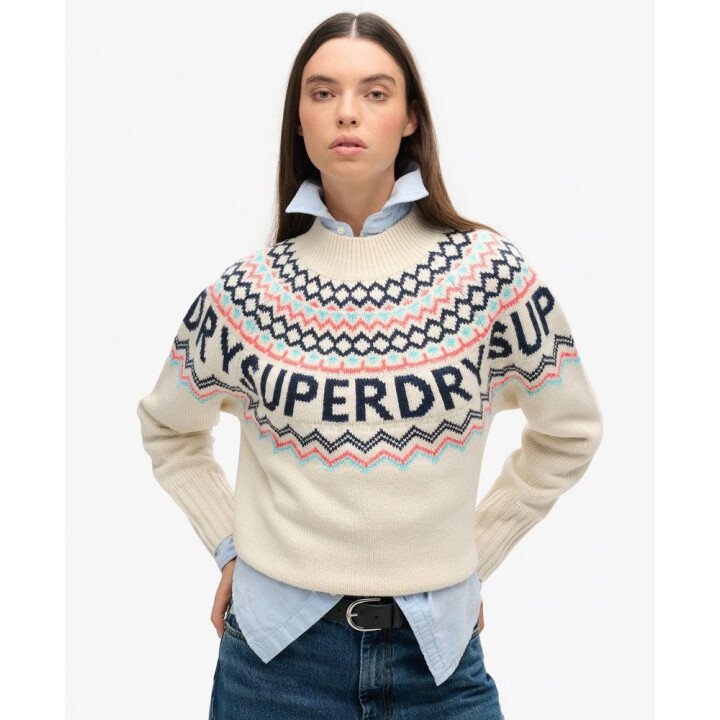 Fairisle Branded Jumper Wms afbeelding