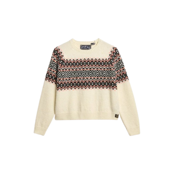 Fairisle Pattern Crew Jumper Wms afbeelding
