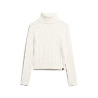 Fitted Cable Roll Neck Jumper W afbeelding