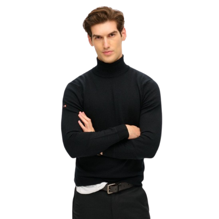 Merino Roll Neck Jumper Men afbeelding