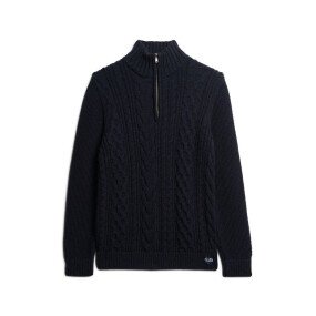 Jacob Cable Knit Half Zip Men afbeelding