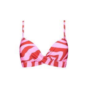 Pink Zebra Padded Wired Top afbeelding
