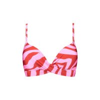 Pink Zebra Padded Wired Top afbeelding