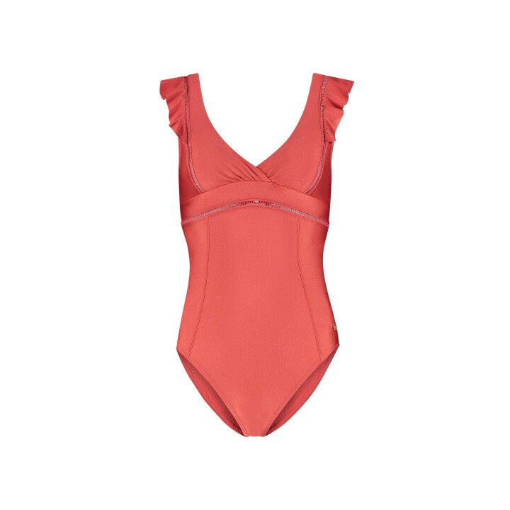Red Shine Padded Swimsuit afbeelding