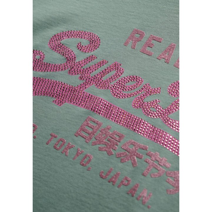 VL Rhinestone Slim Tee Wms afbeelding