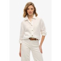 Casual Linen Boyfriend Shirt Wms afbeelding