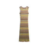 Zig Zag Knit Midi Dress afbeelding