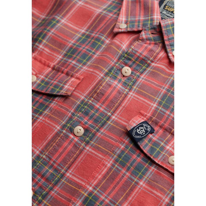 Merchant Linen Check Shirt Men afbeelding